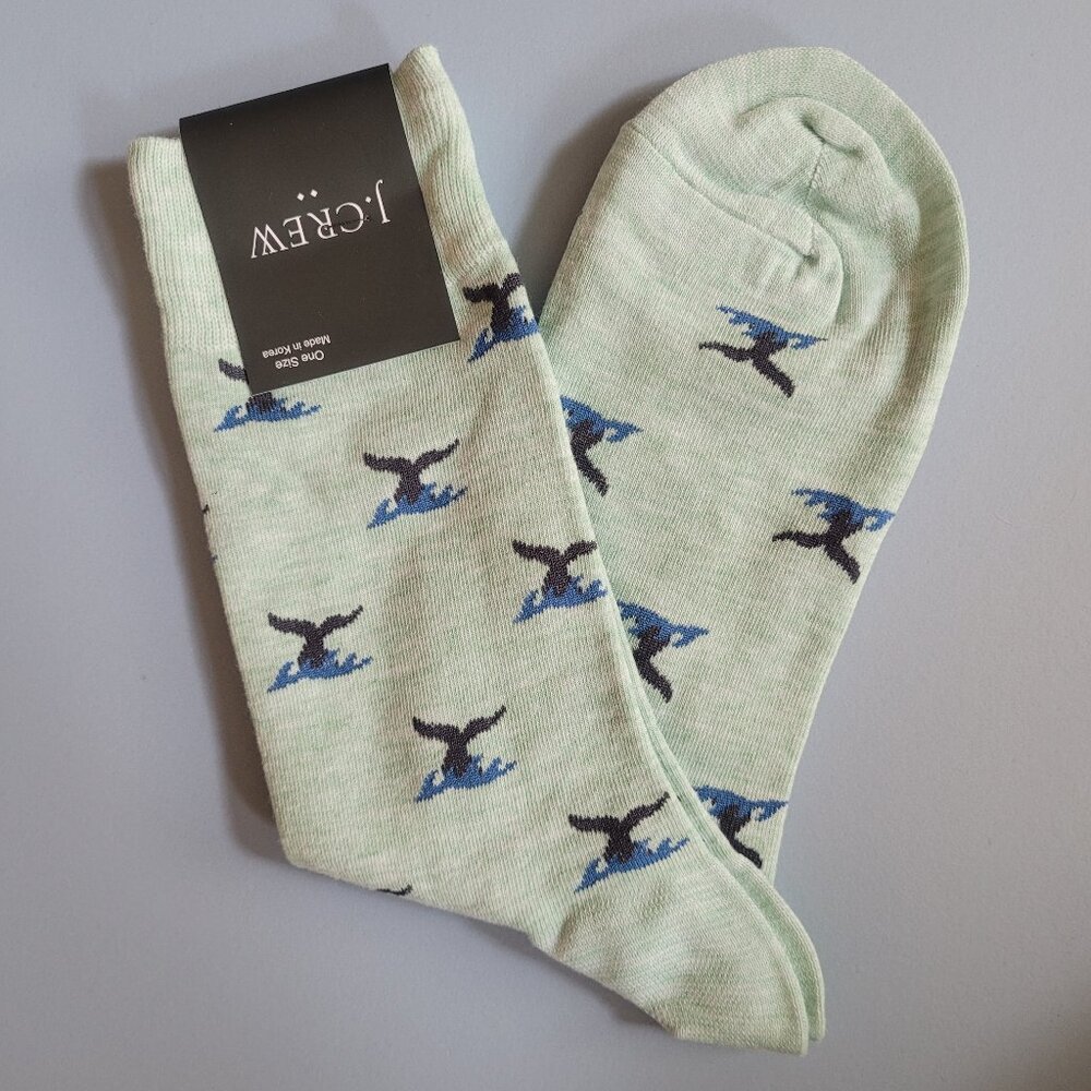 NWT J.Crew Factory Whale Tail Socks